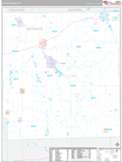 Hillsdale County, MI Digital Map Premium Style