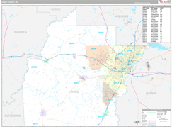 Hinds County, MS Digital Map Premium Style