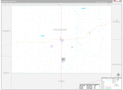 Hodgeman County, KS Digital Map Premium Style