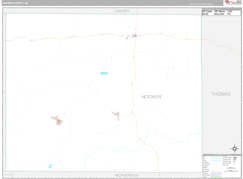 Hooker County, NE Digital Map Premium Style