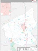 Hopkins County, KY Digital Map Premium Style