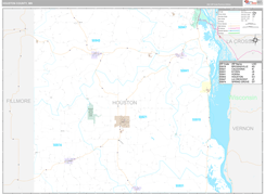 Houston County, MN Digital Map Premium Style