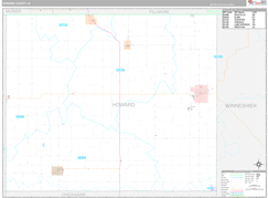 Howard County, IA Digital Map Premium Style