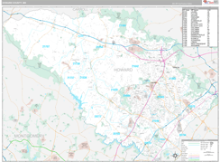 Howard County, MD Digital Map Premium Style