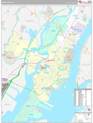 Hudson County, NJ Digital Map Premium Style
