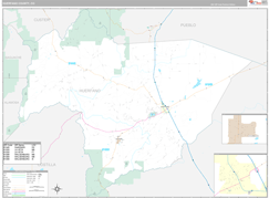 Huerfano County, CO Digital Map Premium Style