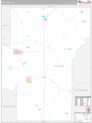 Hughes County, OK Digital Map Premium Style