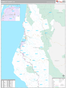 Humboldt County, CA Digital Map Premium Style