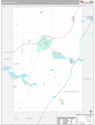 Huntington County, IN Digital Map Premium Style