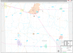 Huron County, OH Digital Map Premium Style