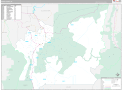 Idaho County, ID Digital Map Premium Style