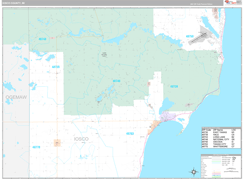 Iosco County, MI Digital Map Premium Style