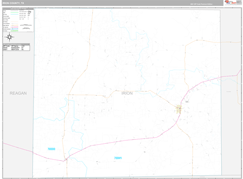 Irion County, TX Digital Map Premium Style