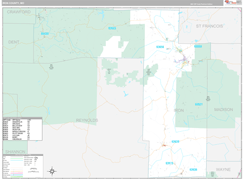 Iron County, MO Digital Map Premium Style