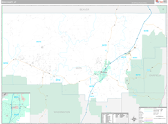 Iron County, UT Digital Map Premium Style