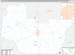 Irwin County, GA Digital Map Premium Style