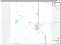 Isabella County, MI Digital Map Premium Style