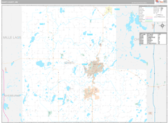 Isanti County, MN Digital Map Premium Style