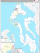 Island County, WA Digital Map Premium Style