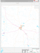 Jack County, TX Digital Map Premium Style