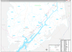 Jackson County, AL Digital Map Premium Style