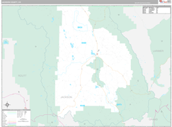 Jackson County, CO Digital Map Premium Style