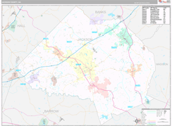 Jackson County, GA Digital Map Premium Style