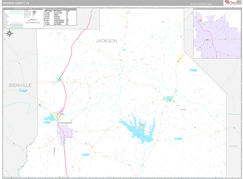 Jackson Parish (County), LA Digital Map Premium Style