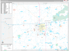 Jackson County, MI Digital Map Premium Style