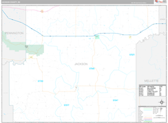 Jackson County, SD Digital Map Premium Style