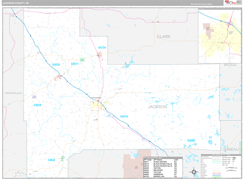 Jackson County, WI Digital Map Premium Style