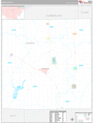 Jasper County, IL Digital Map Premium Style