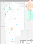 Jasper County, IN Digital Map Premium Style