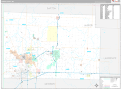 Jasper County, MO Digital Map Premium Style