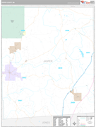Jasper County, MS Digital Map Premium Style
