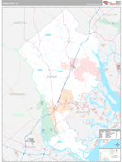 Jasper County, SC Digital Map Premium Style