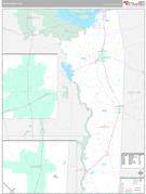 Jasper County, TX Digital Map Premium Style