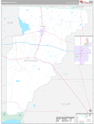 Jefferson County, FL Digital Map Premium Style