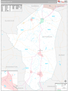 Jefferson County, GA Digital Map Premium Style