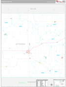 Jefferson County, NE Digital Map Premium Style