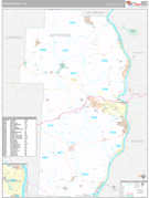 Jefferson County, OH Digital Map Premium Style