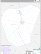Jenkins County, GA Digital Map Premium Style