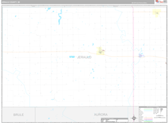 Jerauld County, SD Digital Map Premium Style