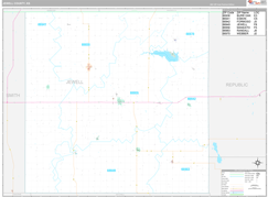 Jewell County, KS Digital Map Premium Style