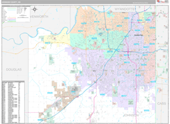 Johnson County, KS Digital Map Premium Style