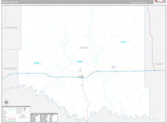 Jones County, SD Digital Map Premium Style