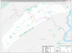 Juniata County, PA Digital Map Premium Style