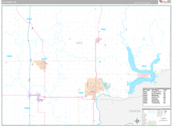 Kay County, OK Digital Map Premium Style