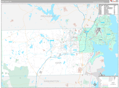 Kent County, RI Digital Map Premium Style