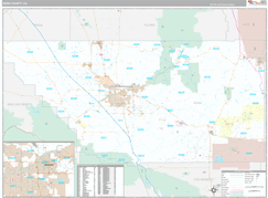 Kern County, CA Digital Map Premium Style